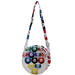 Abstract Vibrant Colour Botany Crossbody Circle Bag by Ket1n9