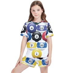 Abstract Vibrant Colour Botany Kids  T-shirt And Sports Shorts Set by Ket1n9