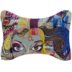 Graffiti Mural Street Art Painting Seat Head Rest Cushion by Ket1n9