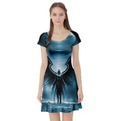 Rising Angel Fantasy Short Sleeve Skater Dress by Ket1n9