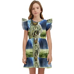 Astronaut Kids  Winged Sleeve Dress by Ket1n9