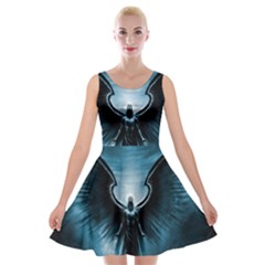 Rising Angel Fantasy Velvet Skater Dress by Ket1n9