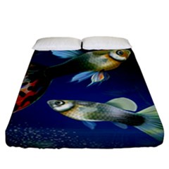 Marine Fishes Fitted Sheet (california King Size) by Ket1n9