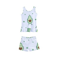 Cute Seamless Pattern With Avocado Lovers Kids  Boyleg Swimsuit by Ket1n9