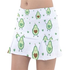 Cute Seamless Pattern With Avocado Lovers Classic Tennis Skirt by Ket1n9