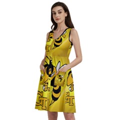 Georgia Institute Of Technology Ga Tech Sleeveless Dress With Pocket by Ket1n9