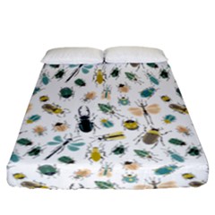 Insect Animal Pattern Fitted Sheet (california King Size) by Ket1n9