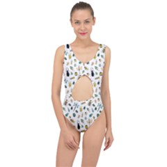 Insect Animal Pattern Center Cut Out Swimsuit by Ket1n9