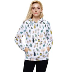 Insect Animal Pattern Women s Lightweight Drawstring Hoodie by Ket1n9