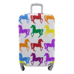 Colorful Horse Background Wallpaper Luggage Cover (small) by Hannah976