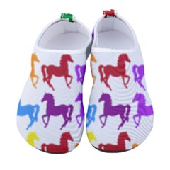 Colorful Horse Background Wallpaper Men s Sock-style Water Shoes by Hannah976