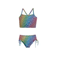 Bubbles Rainbow Colourful Colors Girls  Tankini Swimsuit by Hannah976