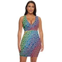 Bubbles Rainbow Colourful Colors Draped Bodycon Dress by Hannah976