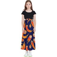 Space Patterns Pattern Kids  Flared Maxi Skirt by Hannah976