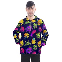 Space Patterns Men s Half Zip Pullover by Hannah976