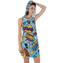 Comic Elements Colorful Seamless Pattern Racer Back Hoodie Dress View1