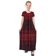 Black And Red Backgrounds Kids  Short Sleeve Maxi Dress by Hannah976