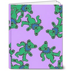 Grateful Dead Bears 8  X 10  Hardcover Notebook by Cendanart