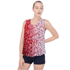 Christmas New Year Snowflake Deer Bubble Hem Chiffon Tank Top by Ndabl3x