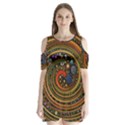 Swirl Vortex Emoji Cyclone Motion Art Shoulder Cutout Velvet One Piece View1