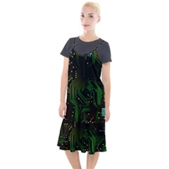 Circuits Circuit Board Green Technology Camis Fishtail Dress by Ndabl3x