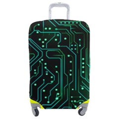 Circuits Circuit Board Green Luggage Cover (medium) by Ndabl3x