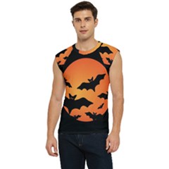 Halloween Bats Moon Full Moon Men s Raglan Cap Sleeve T-shirt by Cendanart