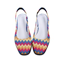 Zigzag Pattern Seamless Zig Zag Background Color Women s Classic Slingback Heels by Ket1n9