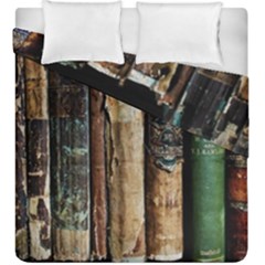 Assorted Color Books Old Macro Duvet Cover Double Side (king Size) by Cendanart