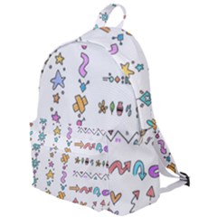 Doodles Border Letter Ornament The Plain Backpack by Bedest