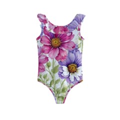 Flourish Colours Invitation Kids  Frill Swimsuit by Bedest