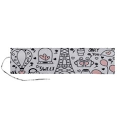 Big Collection With Hand Drawn Objects Valentines Day Roll Up Canvas Pencil Holder (l) by Bedest