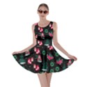 Black Stars Space Christmas Gifts Print Double Sided Skater Dress View1