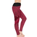 Spider Webs Dark Red Stretch Leggings View4