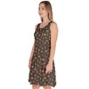 Dark Seaweed Music Player Pattern Knee Length Skater Dress With Pockets View2