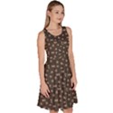 Dark Seaweed Music Player Pattern Knee Length Skater Dress With Pockets View3