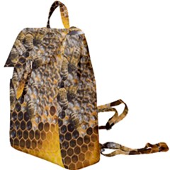 Honeycomb With Bees Buckle Everyday Backpack by Bedest