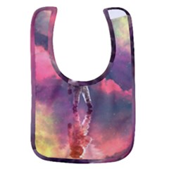 Aesthetic Astronautics Atmosphere Blue Clouds Cosmos Fantasy Galaxy Baby Bib by Cendanart