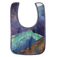 Psychedelic Universe Color Moon Planet Space Baby Bib by Cendanart