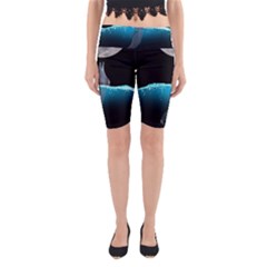 Dolphin Moon Water Yoga Cropped Leggings by Ndabl3x