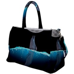 Dolphin Moon Water Duffel Travel Bag by Ndabl3x