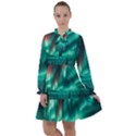 Aurora Borealis Snow All Frills Chiffon Dress View1