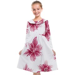 Hawaiian Flowers Kids  Midi Sailor Dress by essentialimage