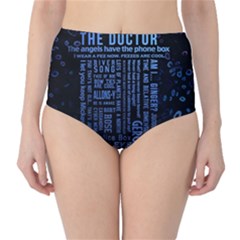 Doctor Who Tardis Classic High-waist Bikini Bottoms by Cendanart