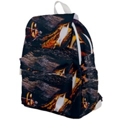 Wood Fire Camping Forest On Top Flap Backpack by Bedest