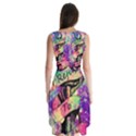 Anchor Purple Space Sleeveless Chiffon Dress   View2