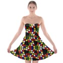 Graphic Pattern Rubiks Cube Strapless Bra Top Dress View1