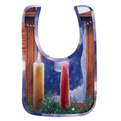 Christmas Lighting Candles Baby Bib by Cendanart