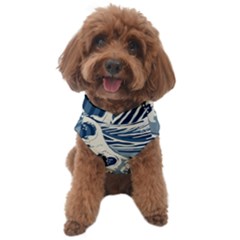 Japanese Wave Pattern Dog Sweater by Cendanart