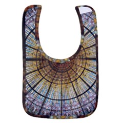 Barcelona Glass Window Stained Glass Baby Bib by Cendanart